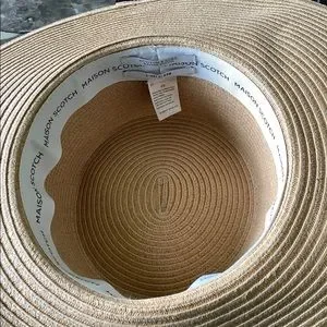 Maison scotch scotch and soda tan straw Panama fedora scarf sun hat one size Scotch & Soda | Accessories | Maison Scotch Scotch And Soda  main image 2